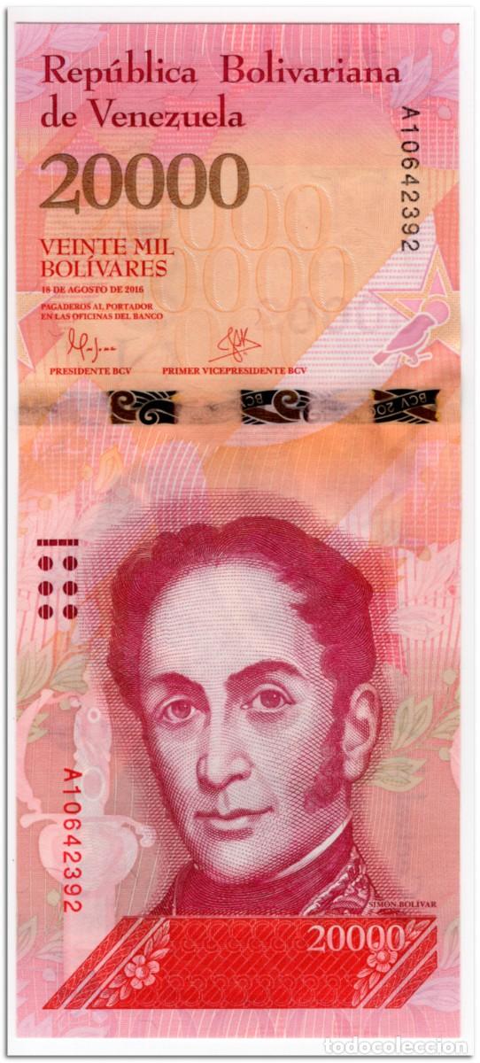 Billetes extranjeros: VENEZUELA,20000 BOLIVARES,2016,P.99,UNC