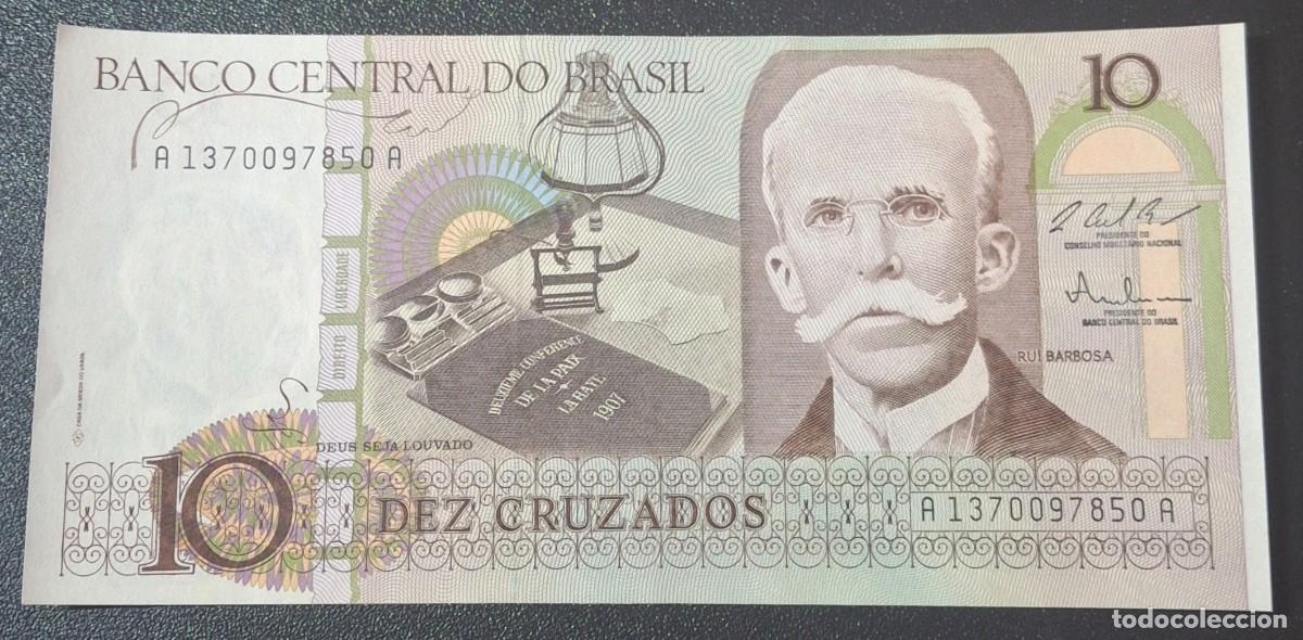 Billetes extranjeros: BRASIL 10 Cruzados 1987 Pick-209b (SC)