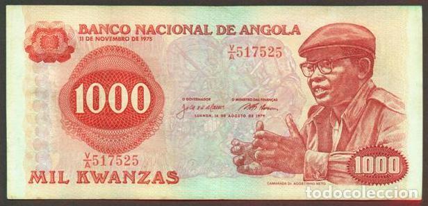 Notas Internacionais: ANGOLA. 1000 kwanzas 1979. Pick 117.