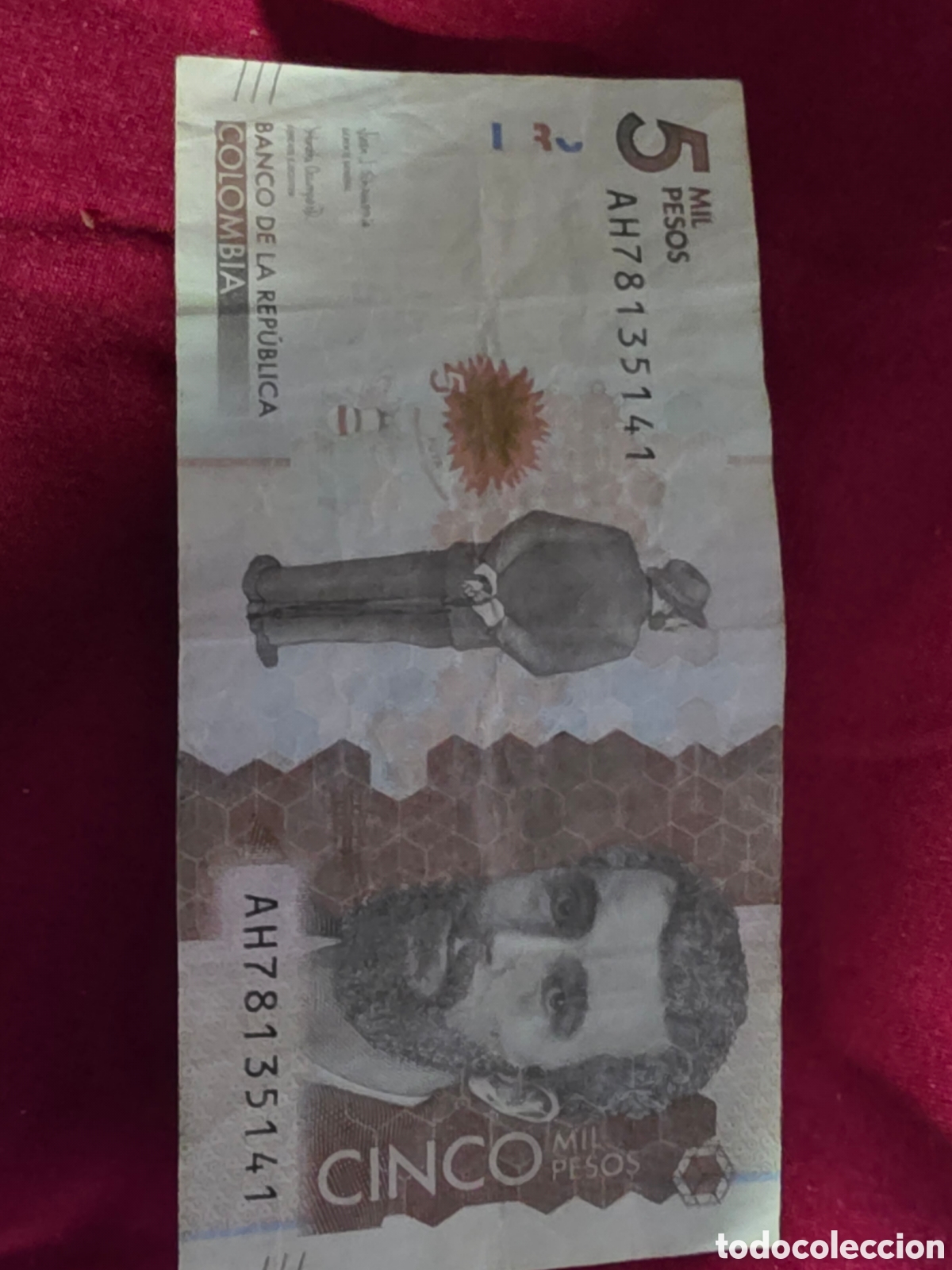 Billetes extranjeros: BILLETE 5000 PESOS COLOMBIA