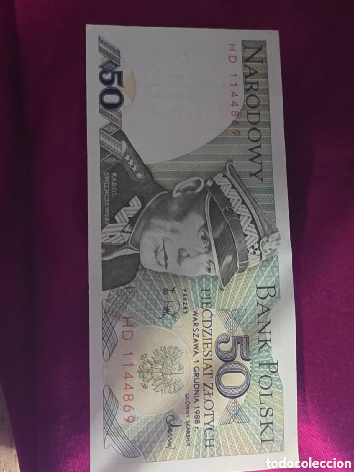 Billetes extranjeros: BILLETE 50 ZLOTY POLONIA