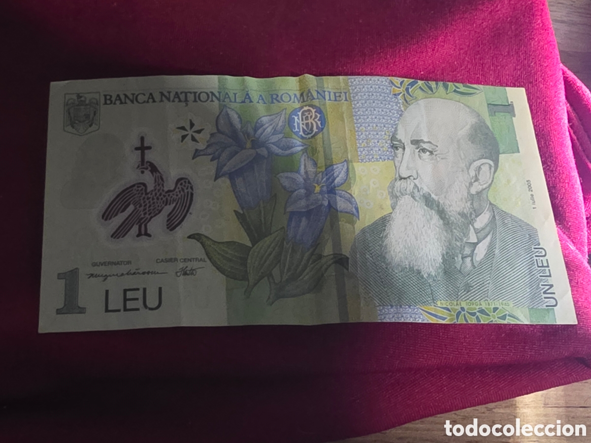 Billetes extranjeros: BILLETE 1 LEU RUMANIA