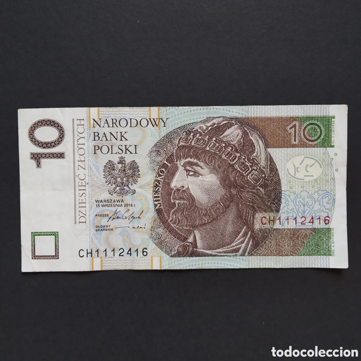 Billetes extranjeros: BILLETE - POLONIA 10 ZLOTYCH 2016 (CH1112416)