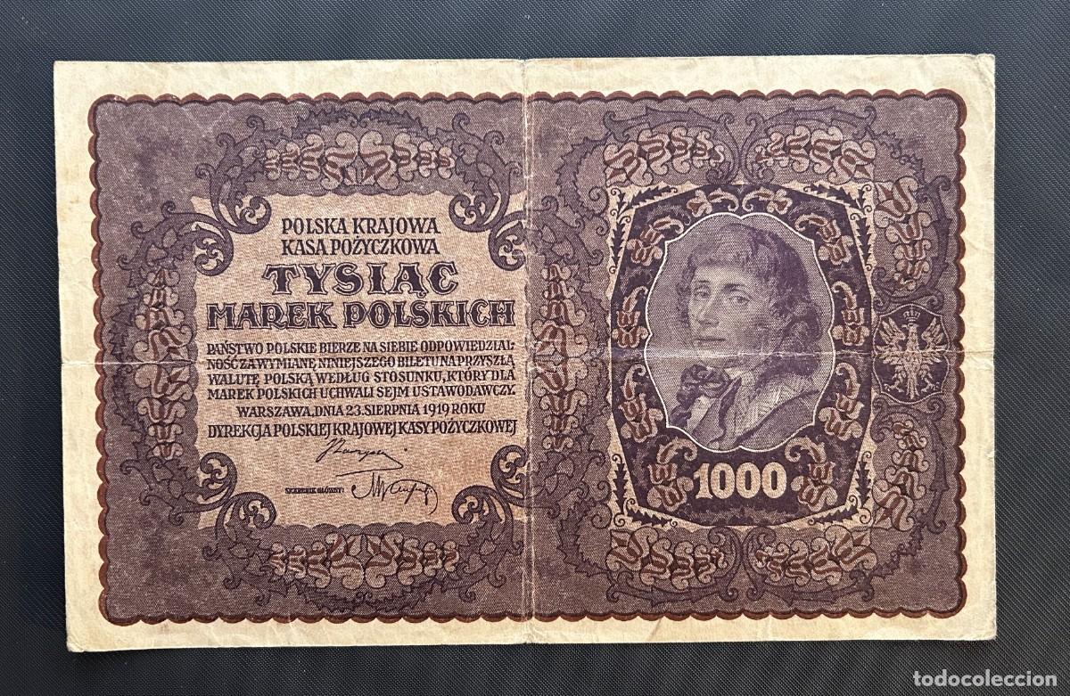 Billetes extranjeros: 1000 MARCOS 1919 POLONIA. P# 29