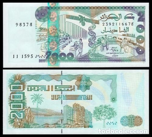 Billetes extranjeros: Argelia 2.000 Dinars 24-3-2011 Pick 144c SC