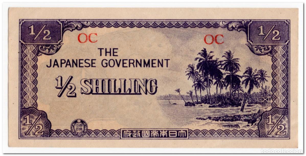 Billetes extranjeros: OCEANIA,JAPANESE OCCUPATION,1/2 SHILLING,1942,P.1,AU