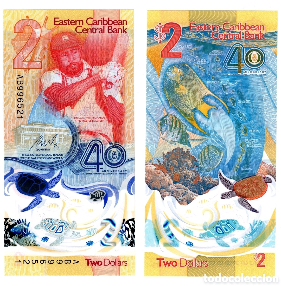 Billetes extranjeros: Billete Easten caribbean