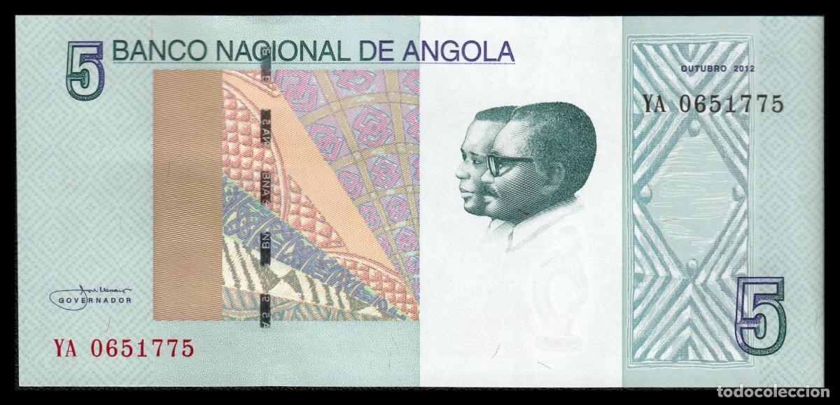 Billetes extranjeros: Angola 5 Kwanzas 2012 Pick 151A SC - Foto 2