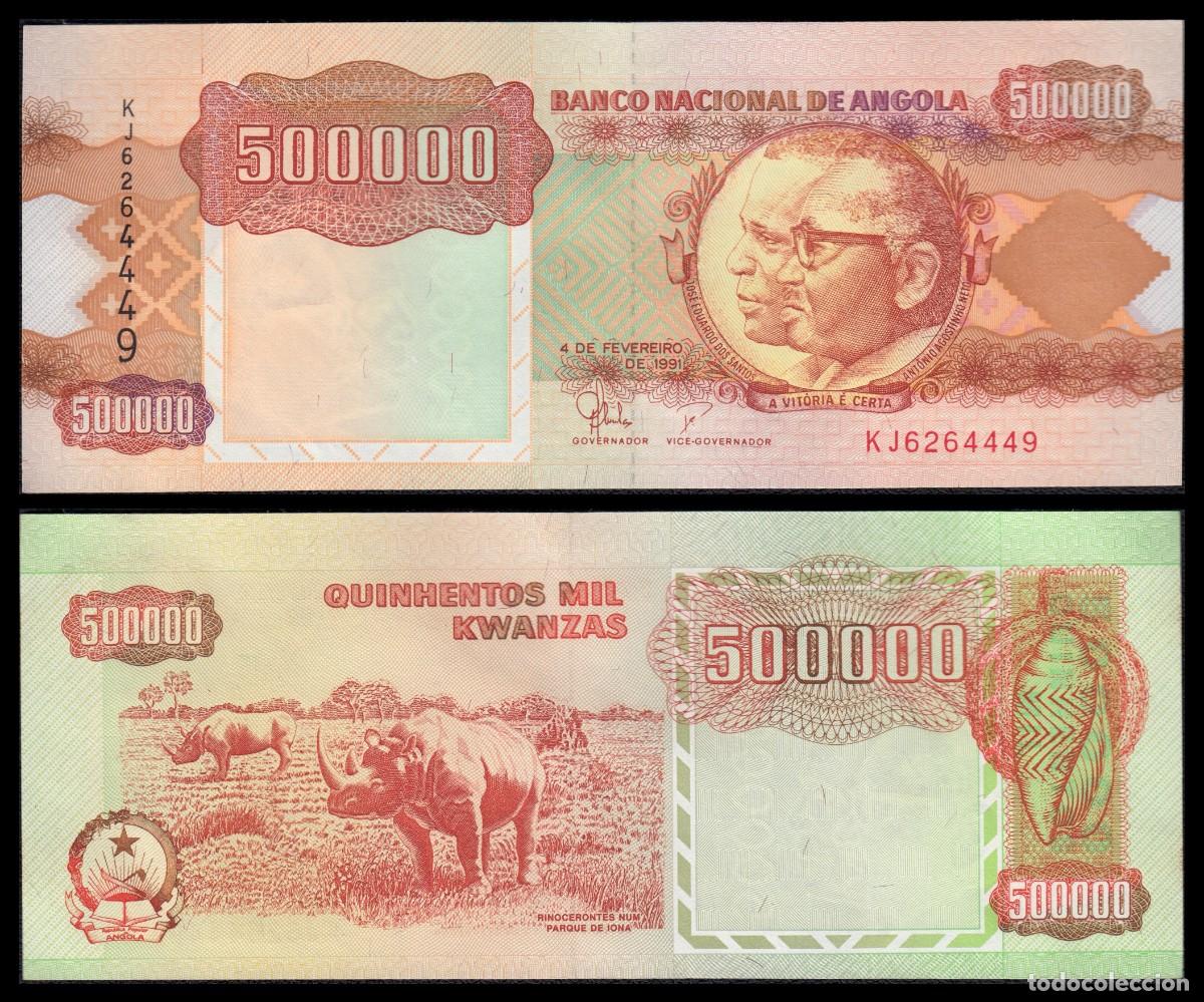 Billetes extranjeros: Angola 500.000 Kwanzas 4-2-1991 Pick 134 SC