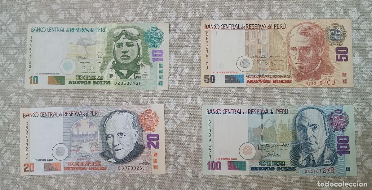 Billetes extranjeros: Set de 4 Billetes Per&uacute; Nuevos Soles 2006 - XF