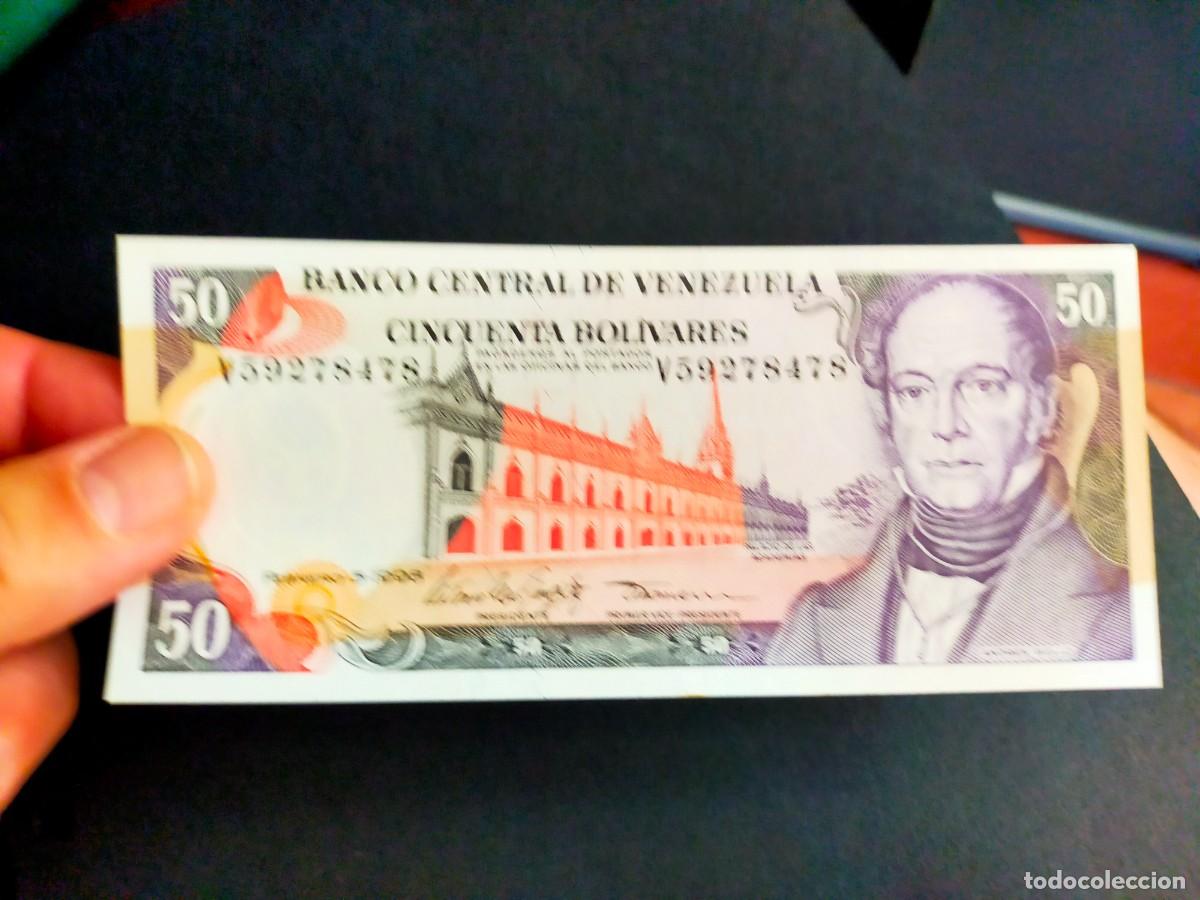 Billetes extranjeros: BILLETE DE 50 CINCUENTA BOLIVARES FEBRERO 5 1998 BANCO CENTRAL VENEZUELA EXCELENTE CONSERVACION