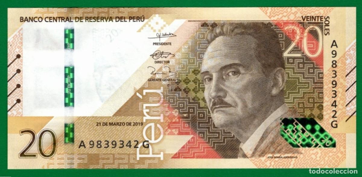 Billetes extranjeros: Billete Per&uacute; 20 Soles 21/03/19 UNC