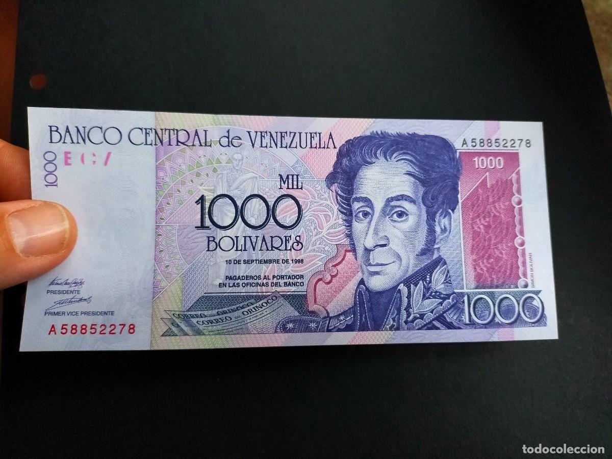 Billetes extranjeros: BILLETE DE 1000 MIL BOLIVARES SEPTIEMBRE 10 1998 BANCO CENTRAL VENEZUELA EXCELENTE CONSERVACION