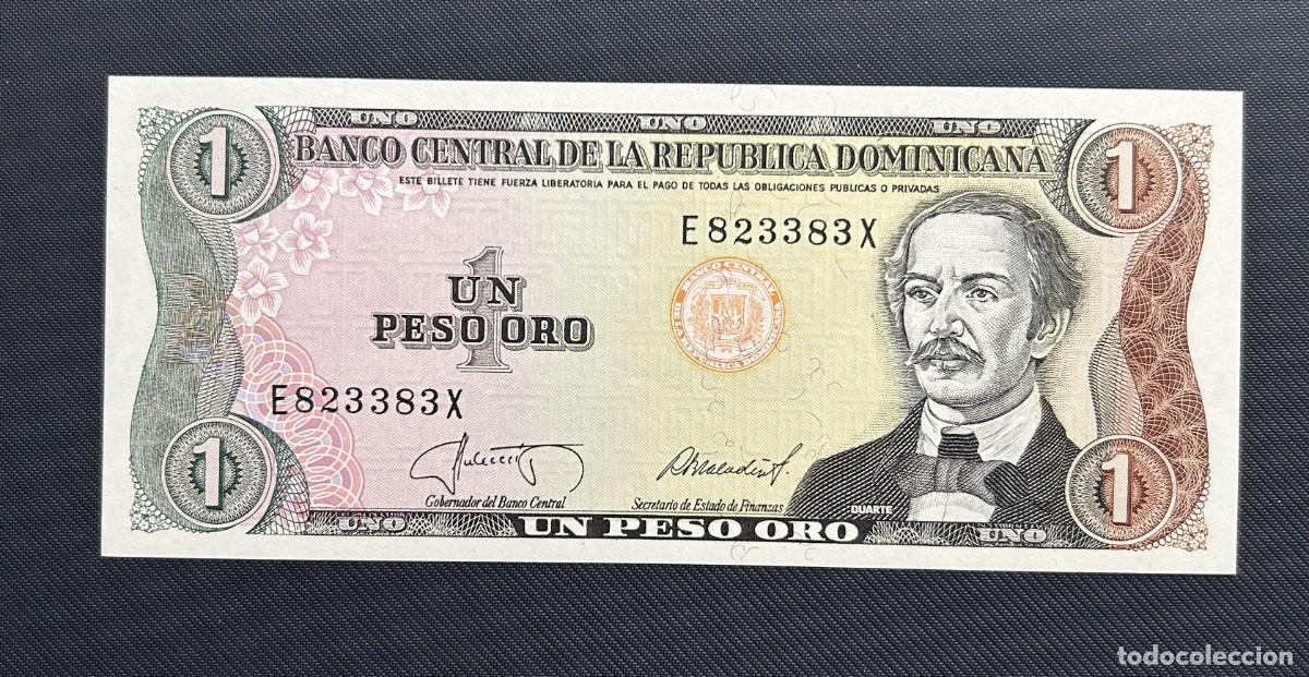 Billetes extranjeros: 1 PESO ORO 1987 REPUBLICA DOMINICANA. P# 126B. SC/UNC
