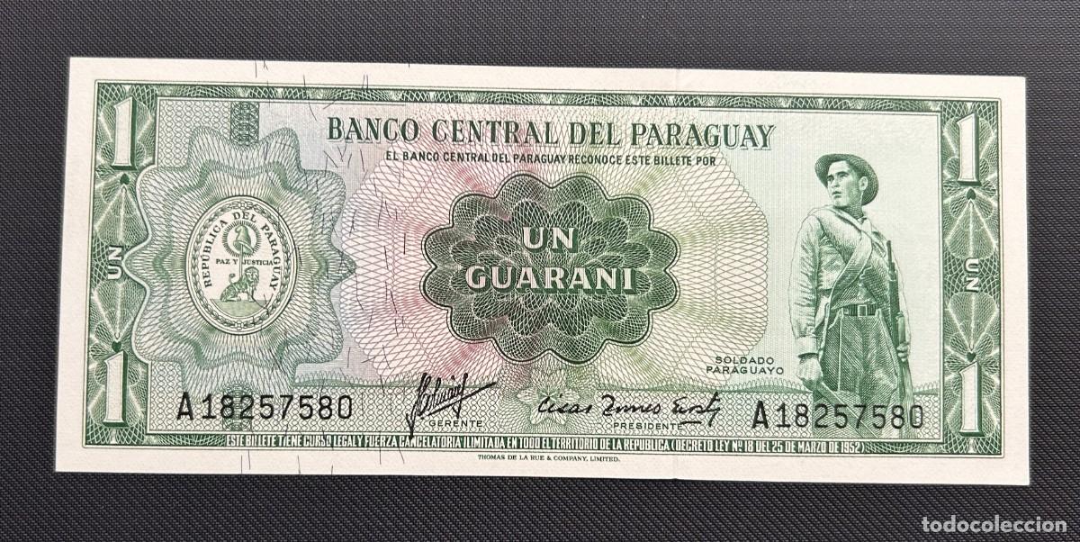 Billetes extranjeros: 1 GUARANI 1963-1981 PARAGUAY. P# 193A. SC/UNC