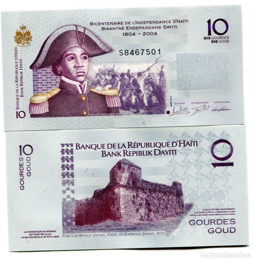 Billetes extranjeros: Haiti 10 Gourdes 2016 Sin Circular