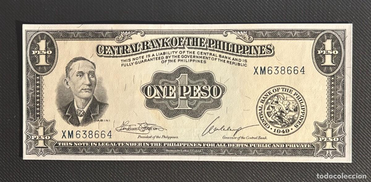 Billetes extranjeros: 1 PESO 1949 FILIPINAS. P# 133H. SC/UNC