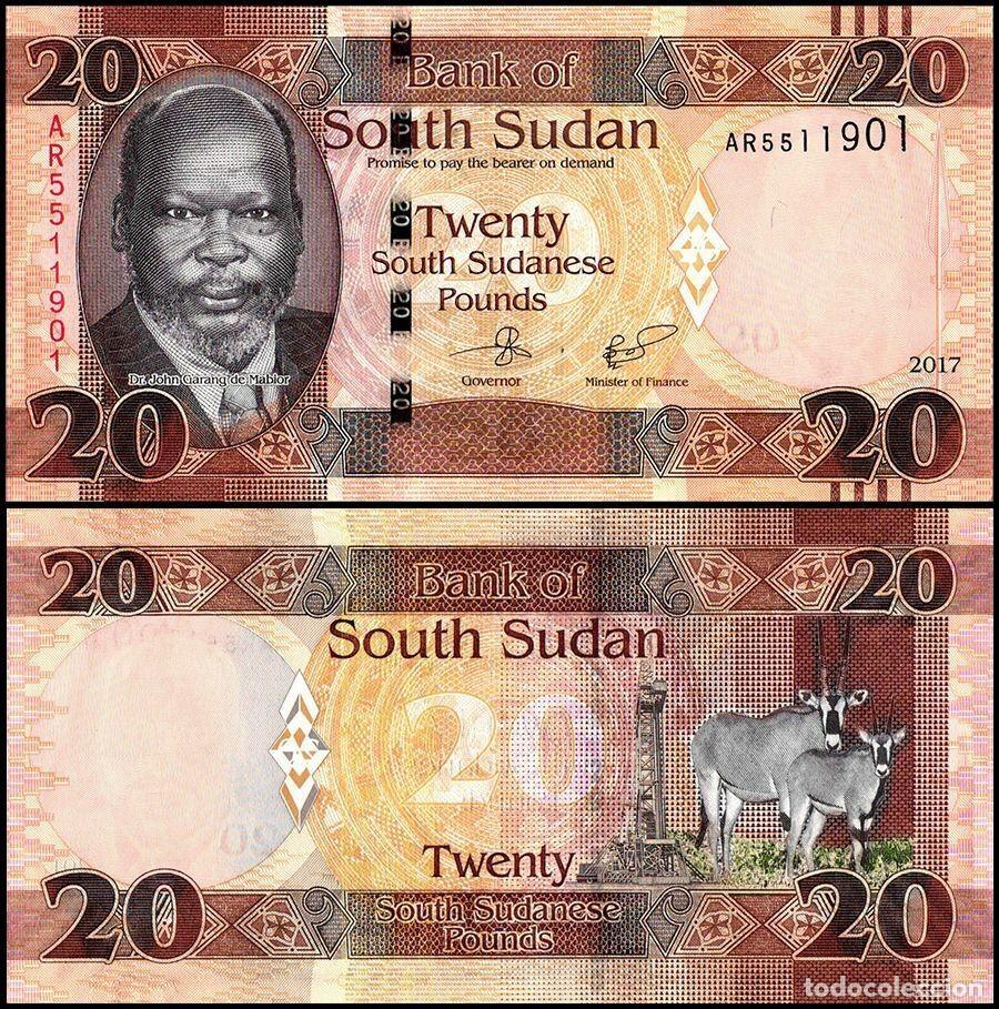 Billetes extranjeros: Sudan del Sur 20 Libras 2017 Sin Circular - Foto 1