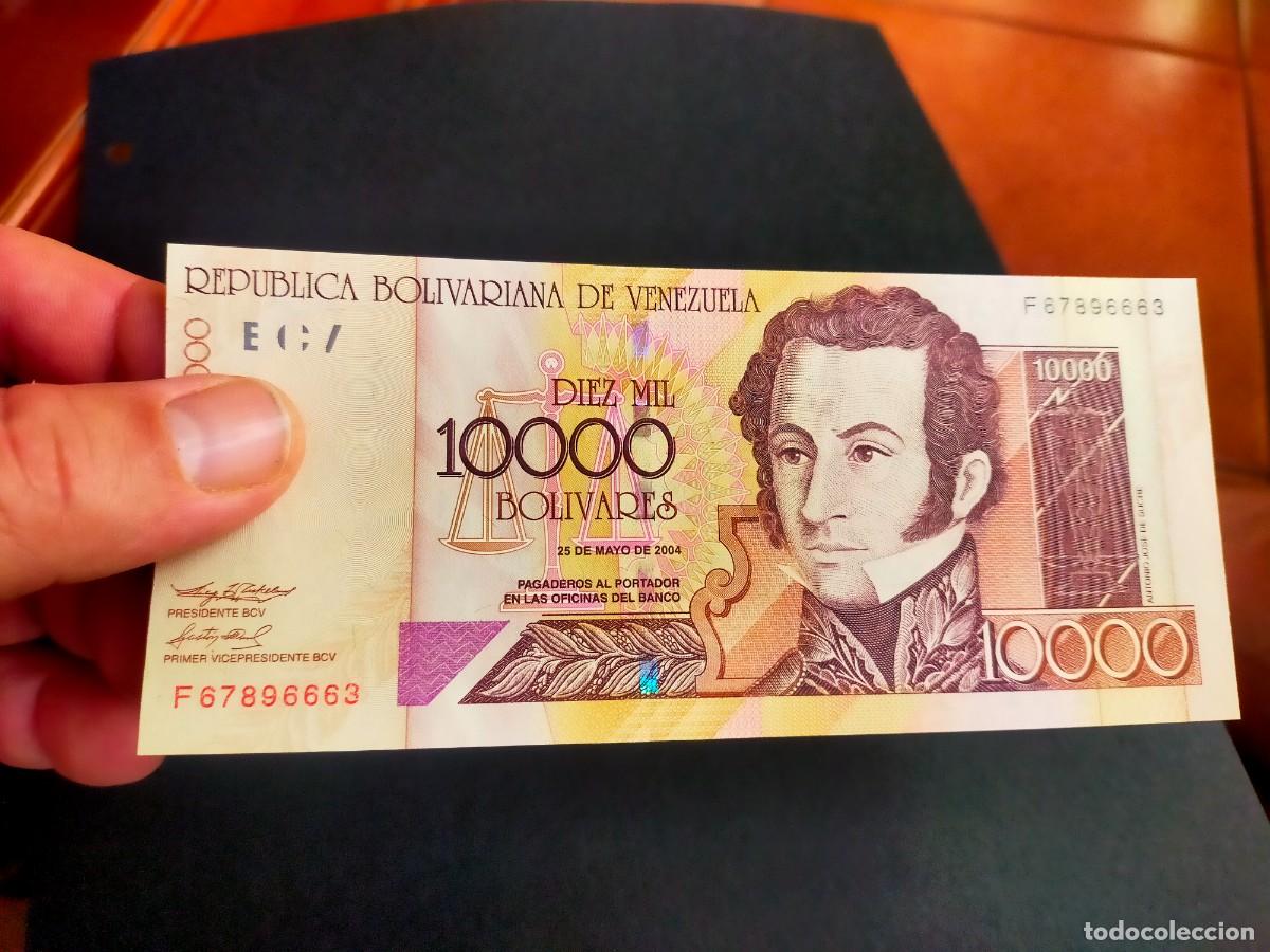 Billetes extranjeros: BILLETE DE 10000 DIEZ MIL BOLIVARES MAYO 25 2004 BANCO CENTRAL VENEZUELA EXCELENTE CONSERVACION