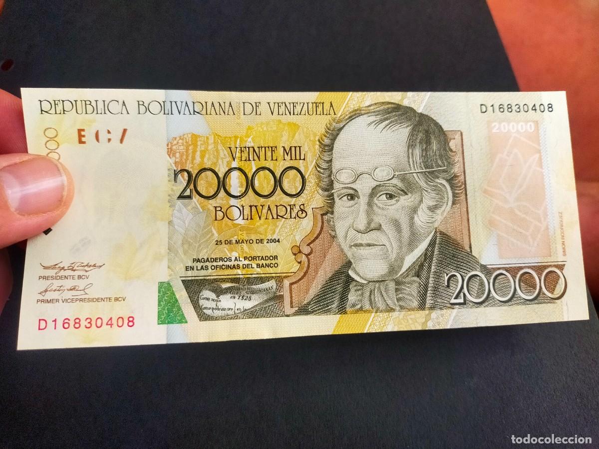 Billetes extranjeros: BILLETE DE 20000 VEINTE MIL BOLIVARES MAYO 25 2004 BANCO CENTRAL VENEZUELA EXCELENTE CONSERVACION