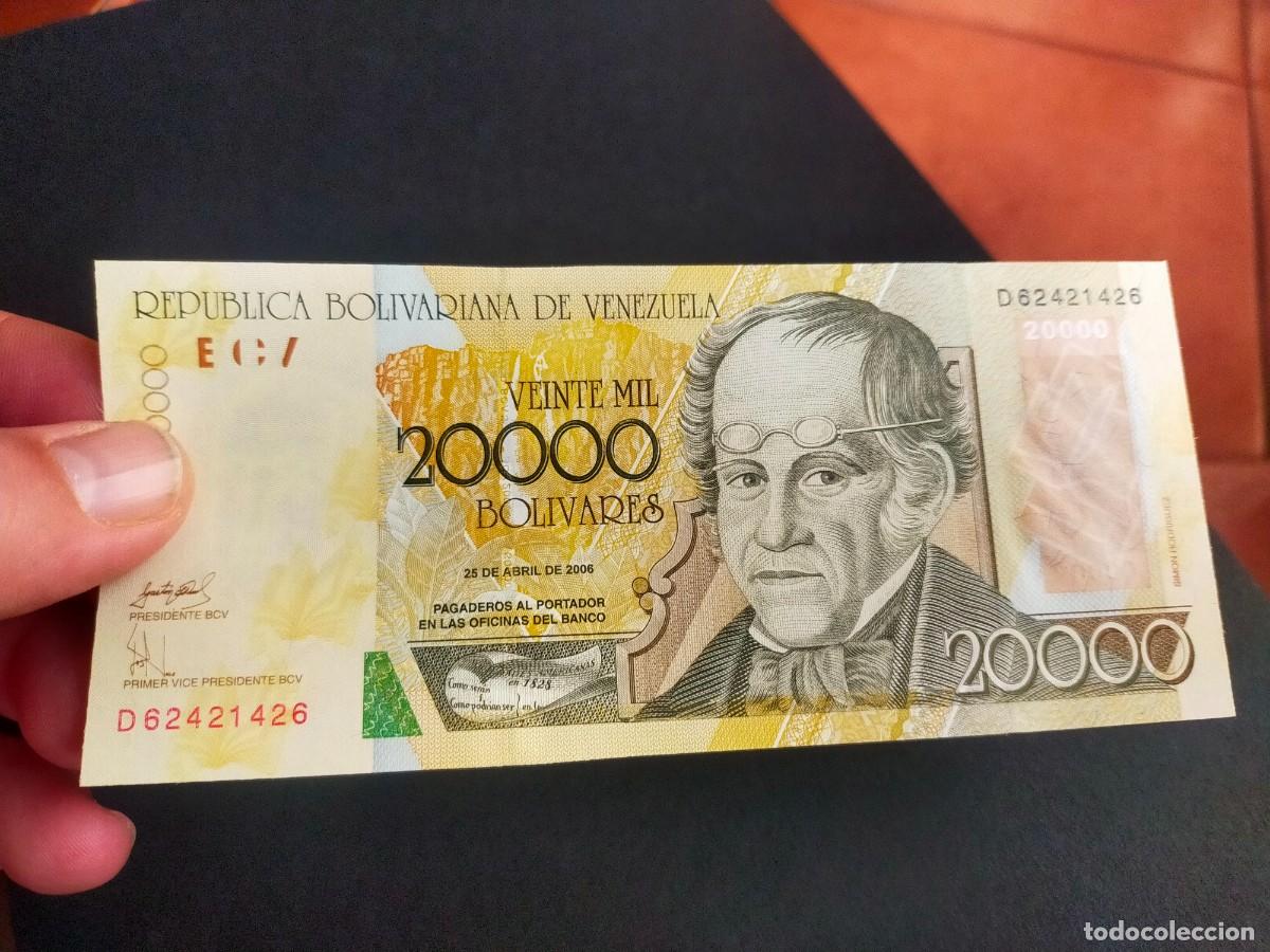 Billetes extranjeros: BILLETE DE 20000 VEINTE MIL BOLIVARES ABRIL 25 2006 BANCO CENTRAL VENEZUELA EXCELENTE CONSERVACION