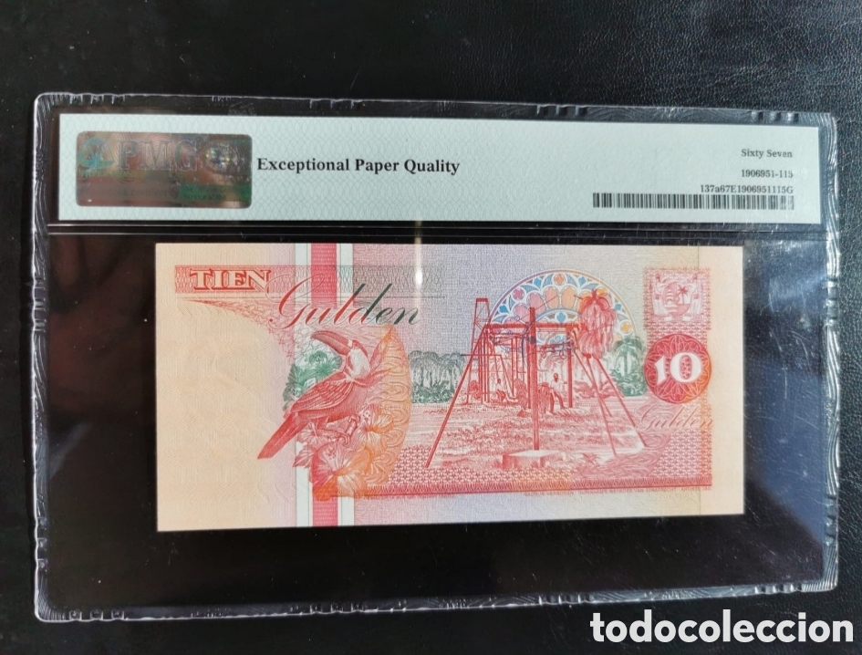 Billetes extranjeros: Surinam. - 10 Gulden - 1991 - Pick 137a