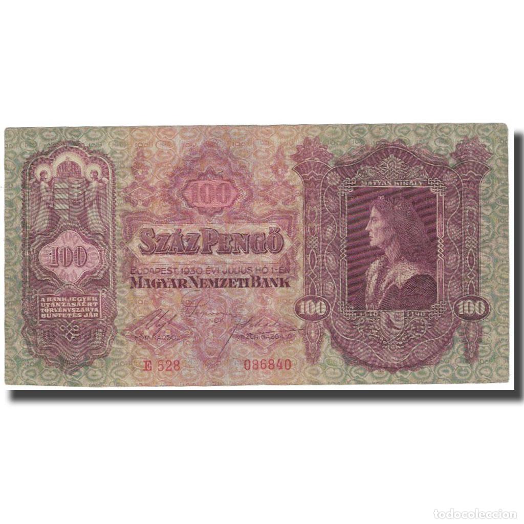 Billetes extranjeros: [#630564] Billete, 100 Peng&ouml;, 1930, Hungr&iacute;a, KM:98, EBC