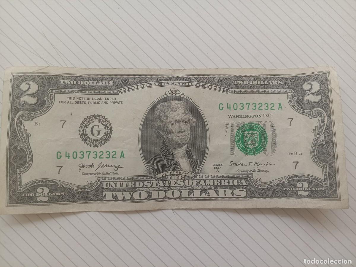 Billetes extranjeros: USA Estados Unidos. 2 dollars 2017
