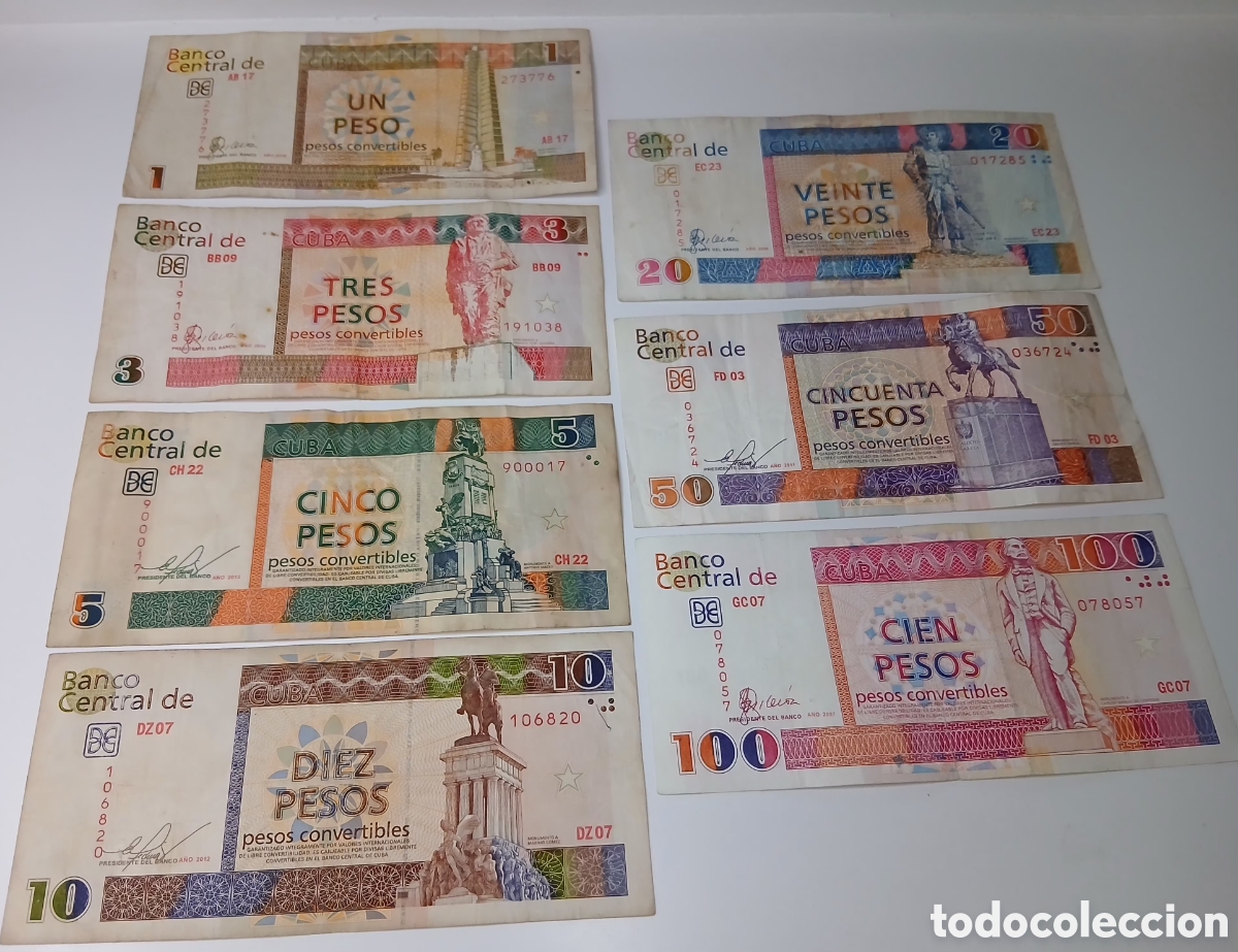 Billetes extranjeros: Cuba ,cono billetes CUC
