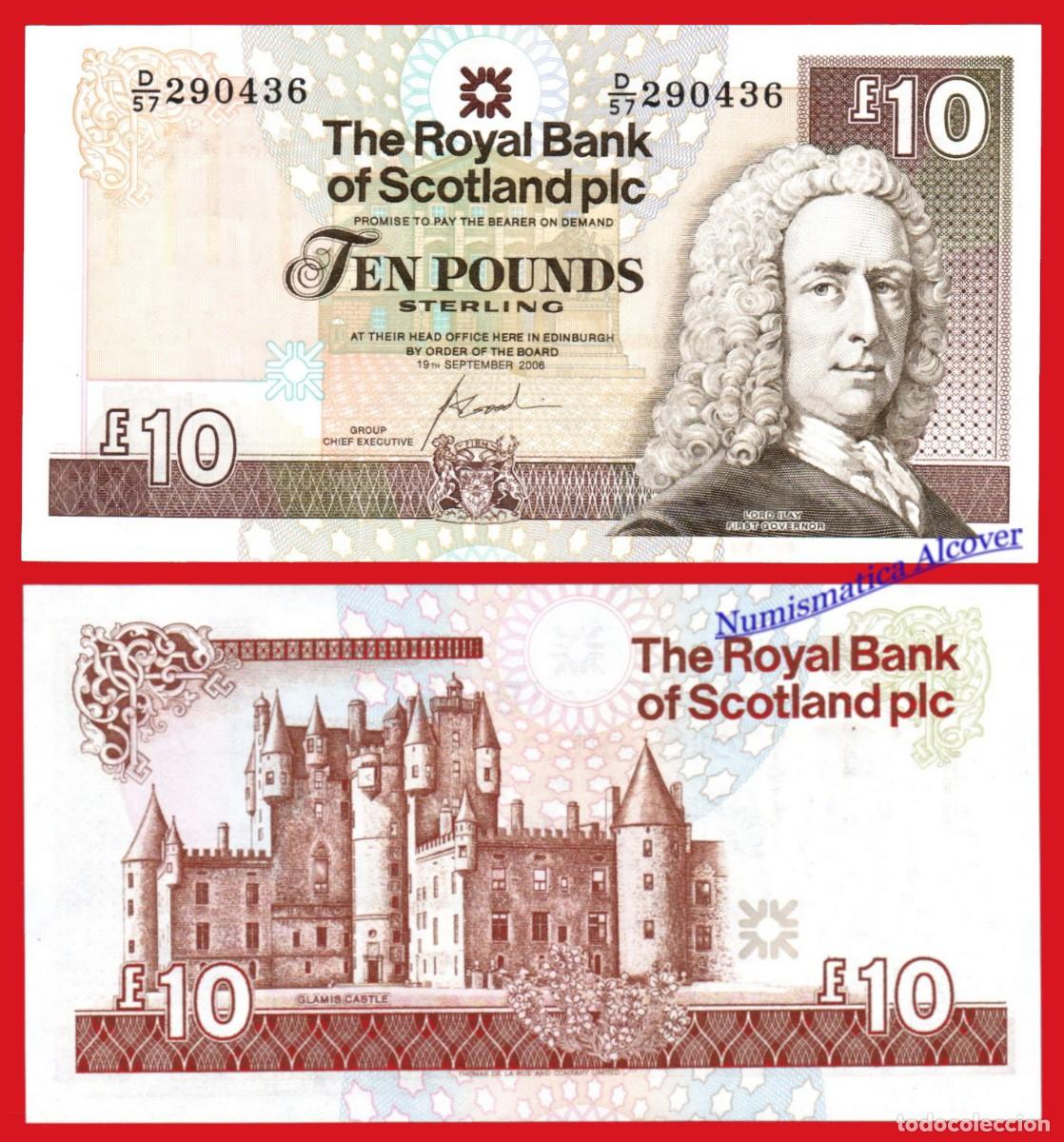 Billetes extranjeros: ESCOCIA ROYAL BANK OF SCOTLAND 10 Libras 2006 Pick 353b SC