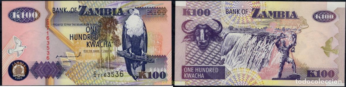 Billetes extranjeros: 11028 ZAMBIA 1992 ZAMBIA 100 KWACHA 1992