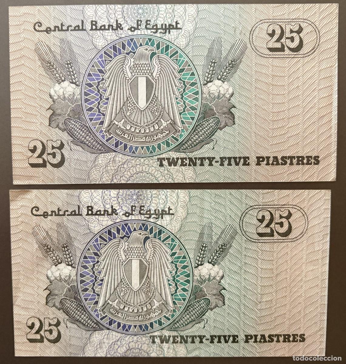 Billetes extranjeros: BN032, EGIPTO, 25 PIASTRAS - Foto 2
