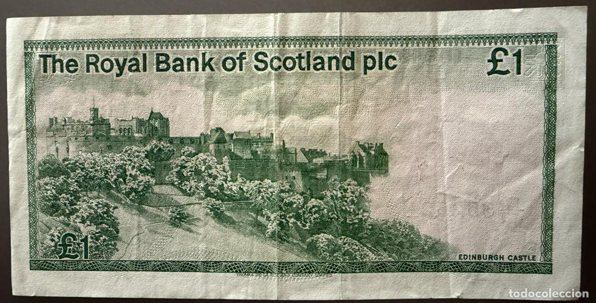Billetes extranjeros: BN033, ESCOCIA, 1 LIBRA, 1986, CASTILLO DE EDIMBURGO - Foto 2