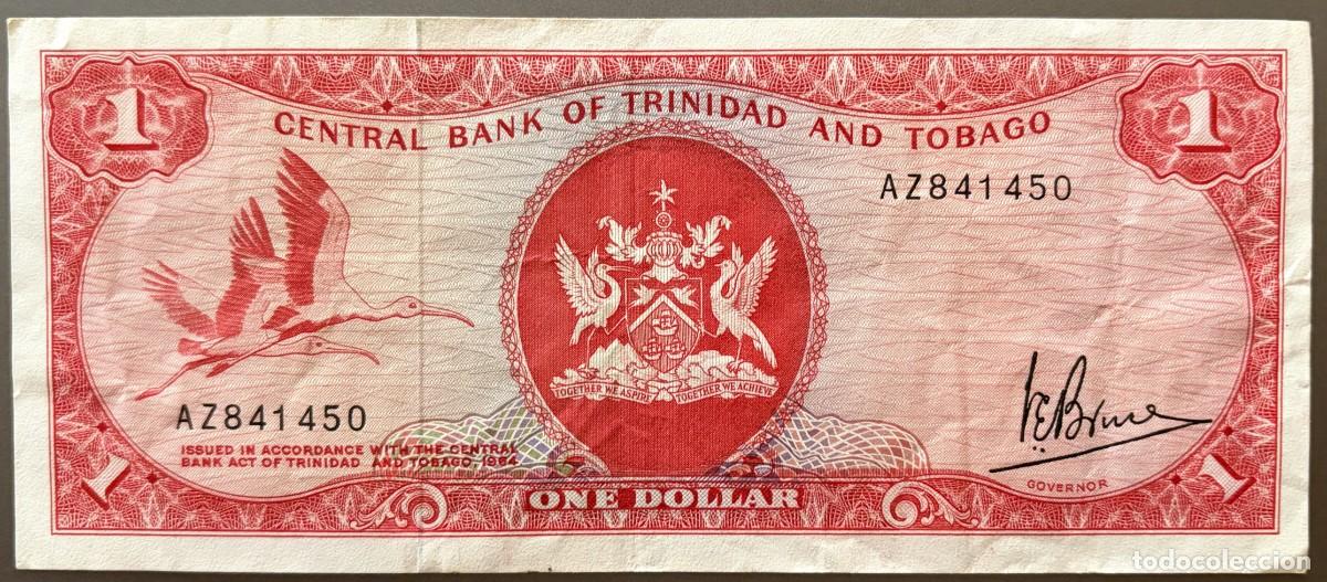 Billetes extranjeros: BN039, TRINIDAD Y TOBAGO, 1 DOLAR, LEY 1984