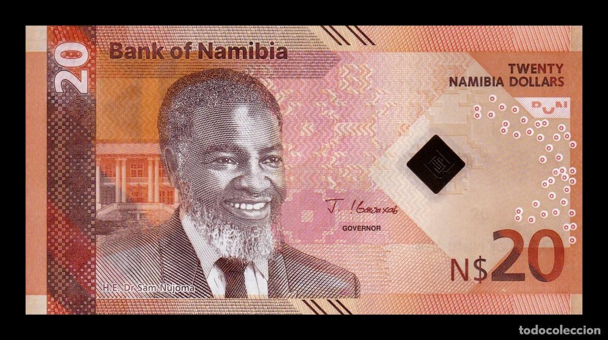 Billetes extranjeros: Namibia 20 D&oacute;lares Sam Nujoma 2025 Pick 21 Nuevo Sc Unc