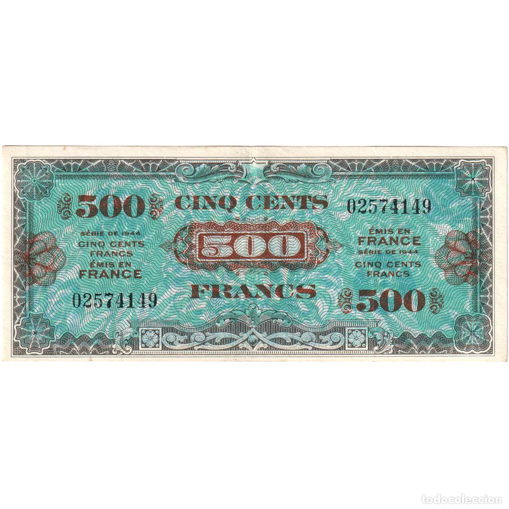 Billetes extranjeros: [#981864] Francia, 500 Francs, Flag/France, 1944, EBC+