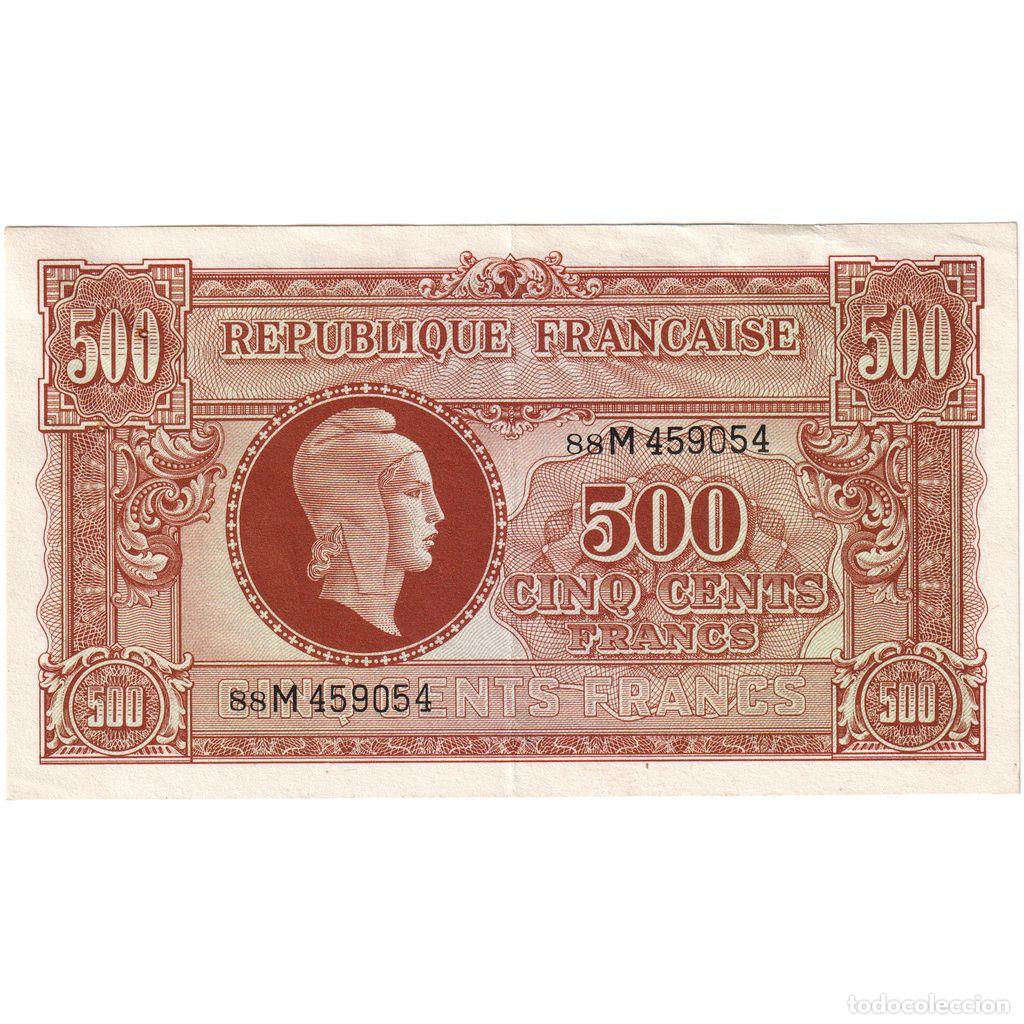 Billetes extranjeros: [#981869] Francia, 500 Francs, Marianne, Undated (1945), 88M, EBC+