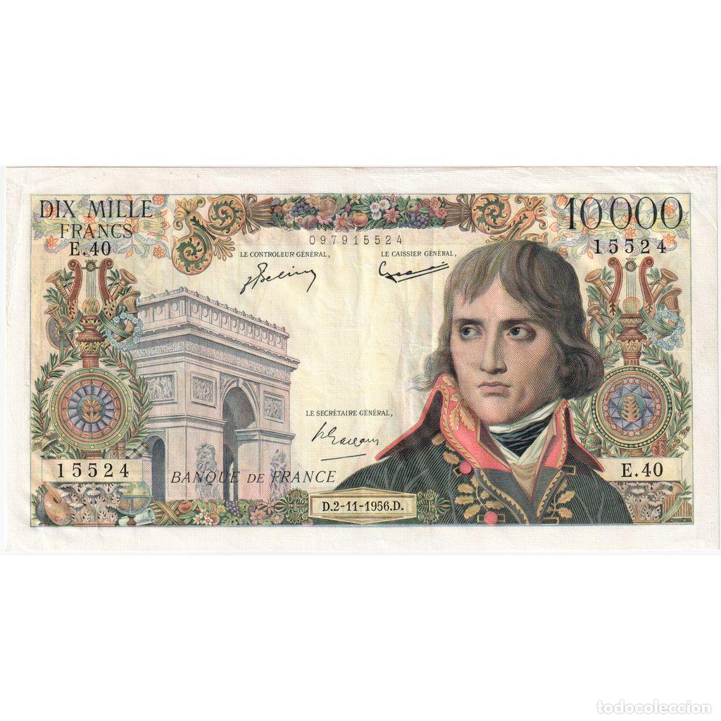 Billetes extranjeros: [#981894] Francia, 10000 Francs, Bonaparte, 1956-11-02, E.40., MBC