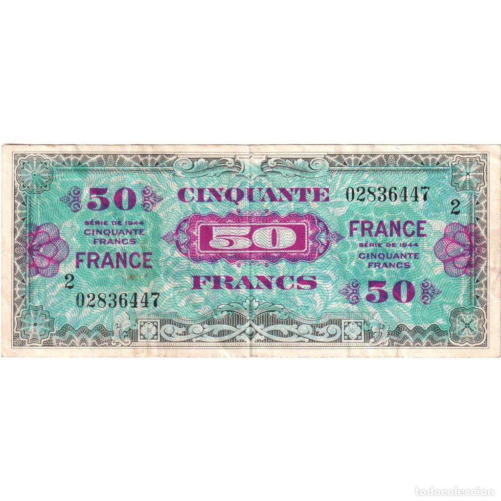 Billetes extranjeros: [#981867] Francia, 50 Francs, France, Undated (1945), S&eacute;rie 2, MBC+