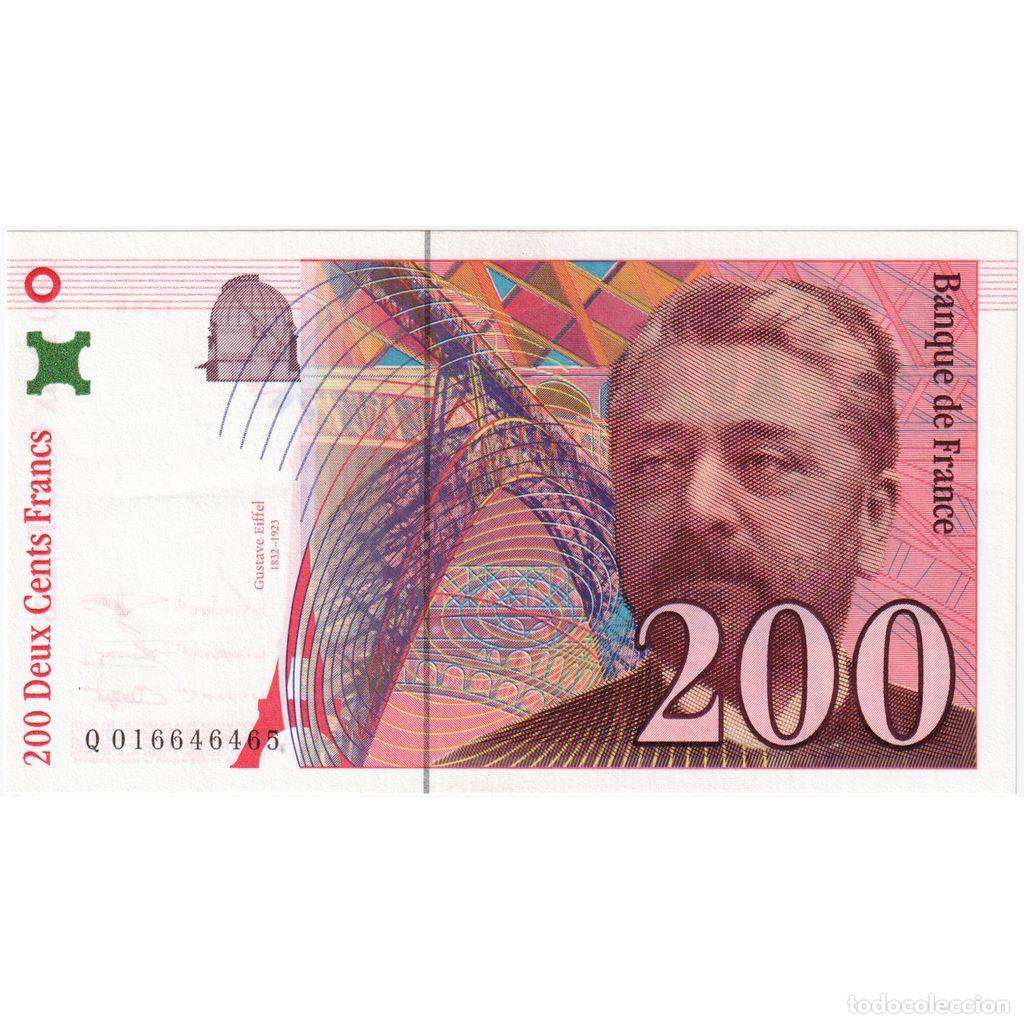 Billetes extranjeros: [#981904] Francia, 200 Francs, Eiffel, 1996, Q, Sans Strap, SC
