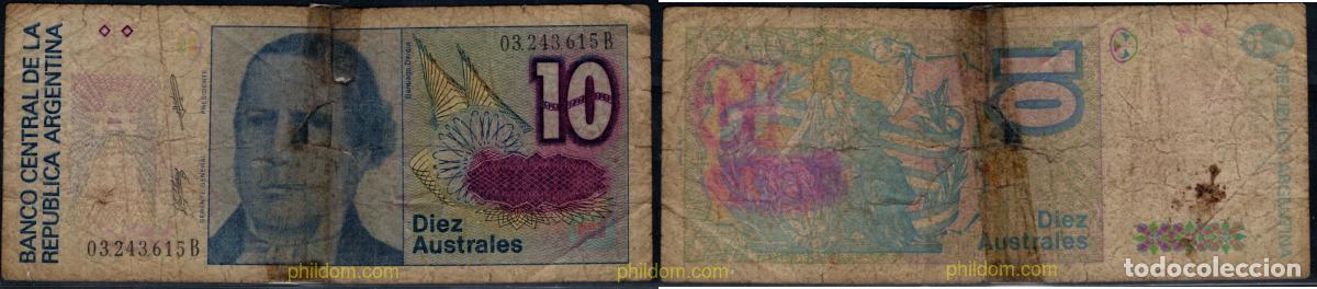 Billetes extranjeros: 11039 ARGENTINA 1985 ARGENTINA 1985 10 PESOS