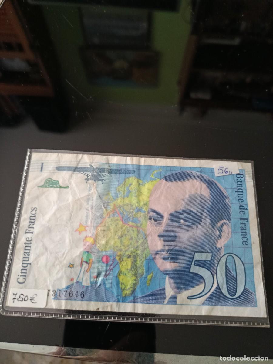 Billetes extranjeros: Billete de Francia Cinquante Francs