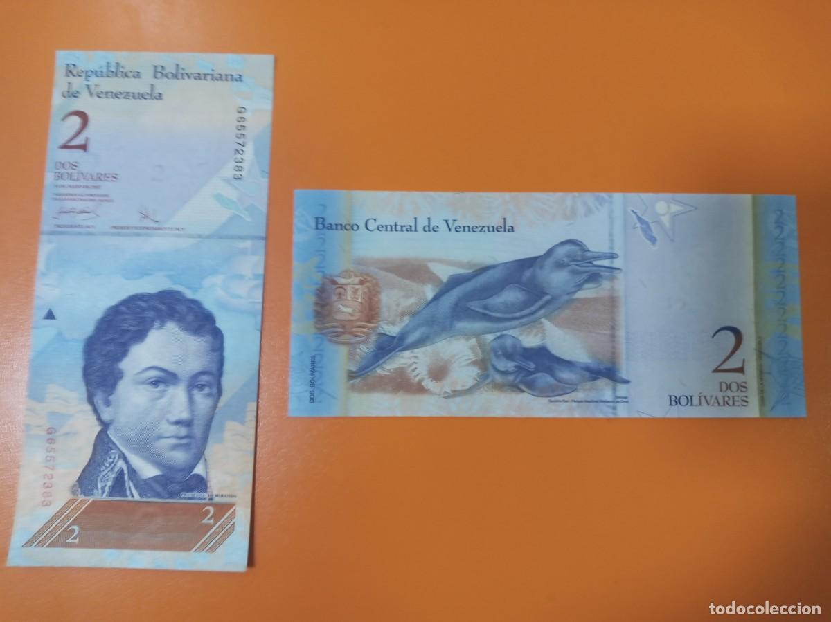Billetes extranjeros: VENEZUELA 2 BOL&Iacute;VARES 2007