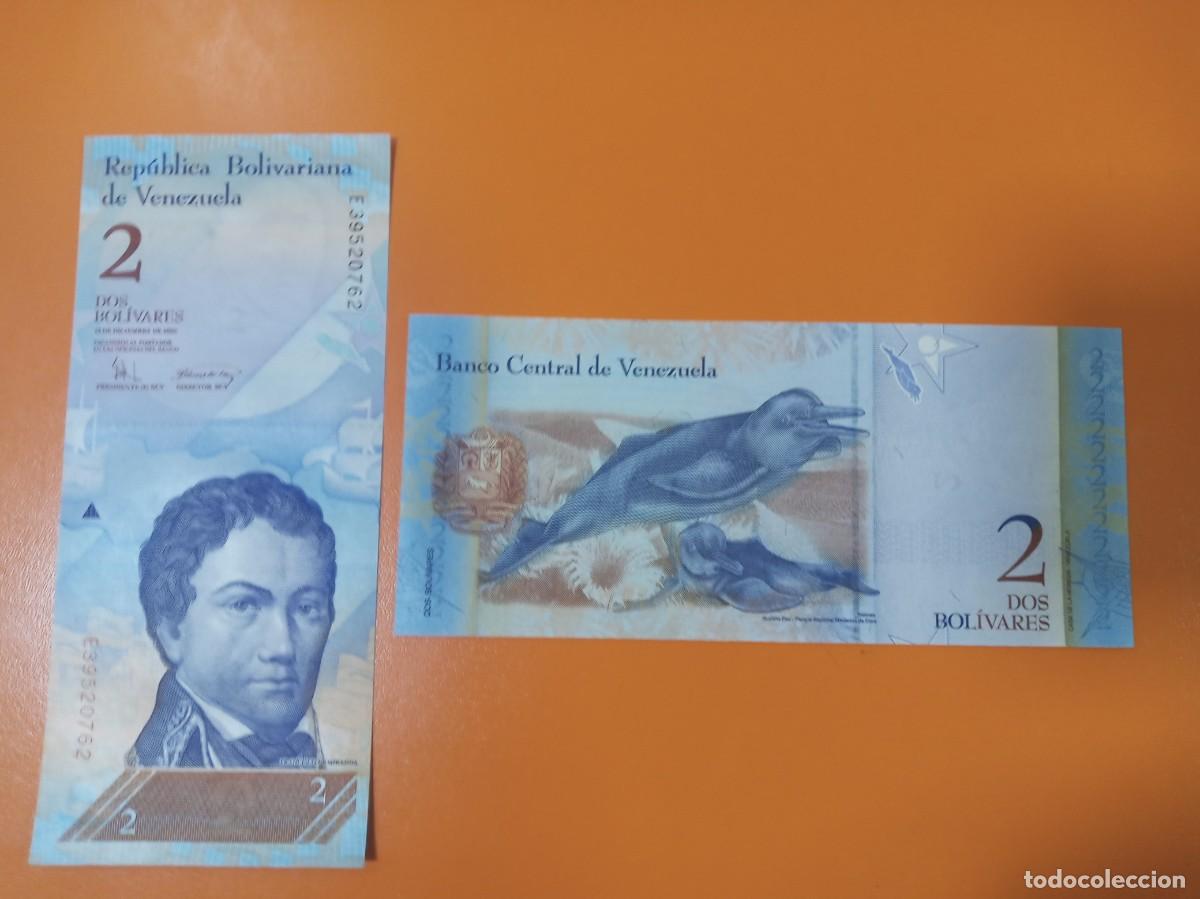 Billetes extranjeros: VENEZUELA 2 BOL&Iacute;VARES 2008