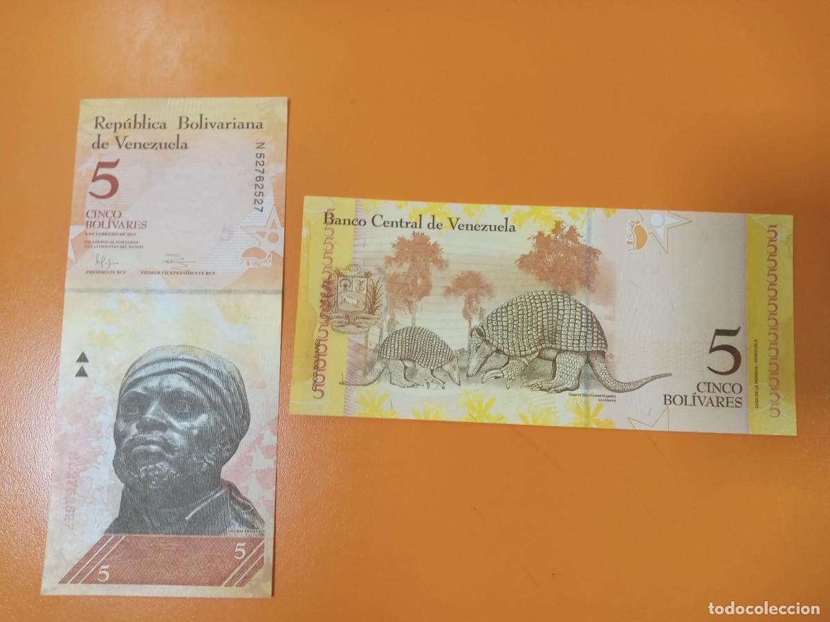 Billetes extranjeros: VENEZUELA 5 BOL&Iacute;VARES 2011