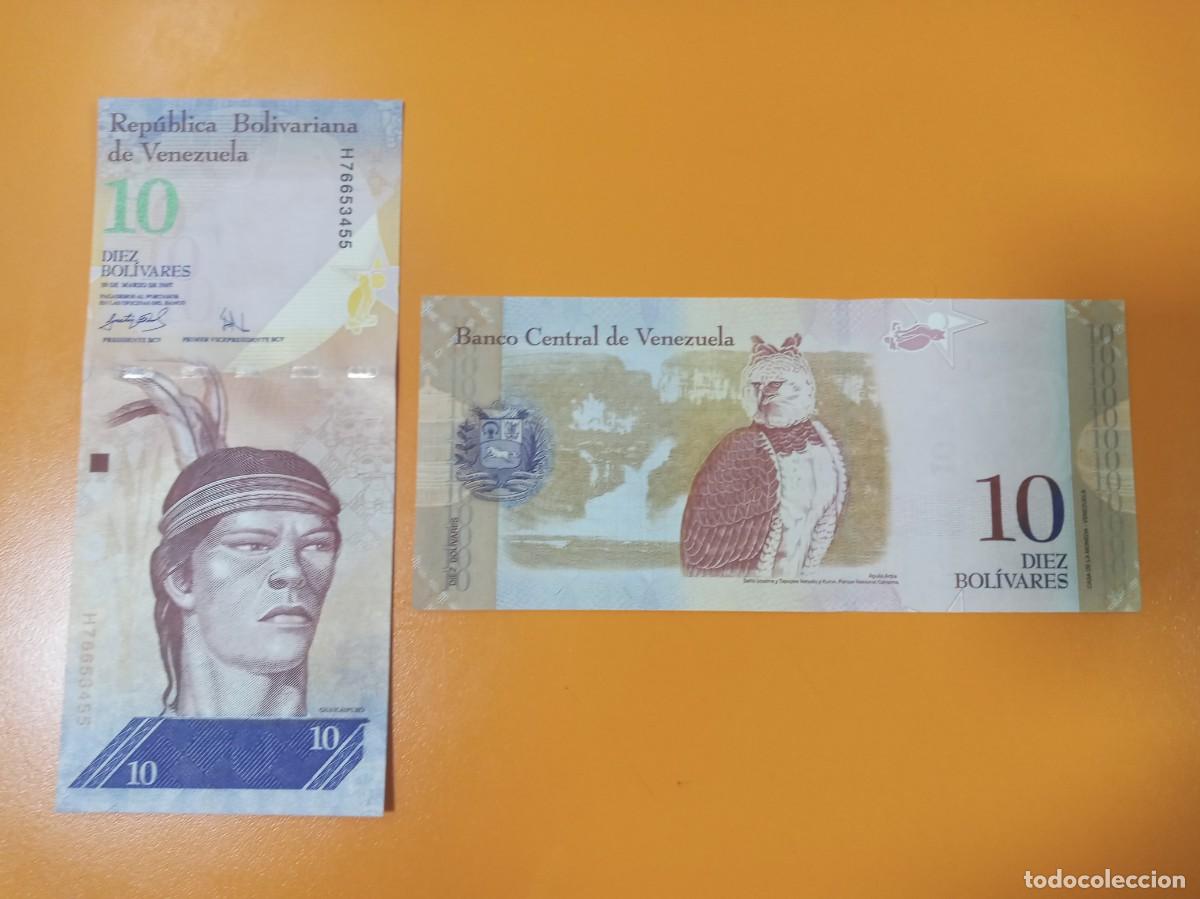Billetes extranjeros: VENEZUELA 10 BOL&Iacute;VARES 2007