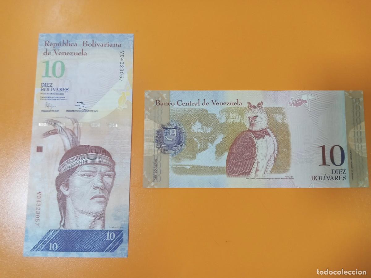 Billetes extranjeros: VENEZUELA 10 BOL&Iacute;VARES 2014