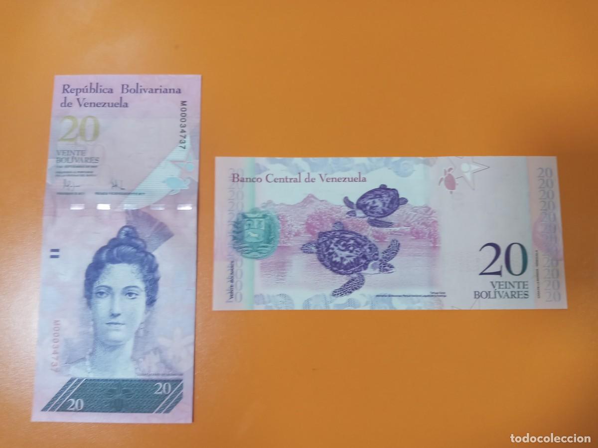Billetes extranjeros: VENEZUELA 20 BOL&Iacute;VARES 2009