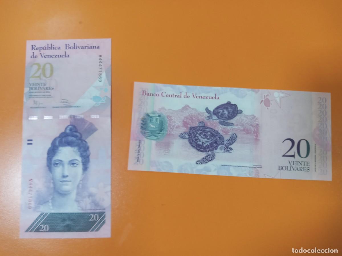 Billetes extranjeros: VENEZUELA 20 BOL&Iacute;VARES 2014
