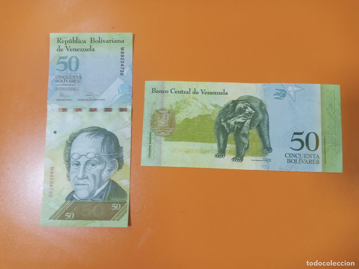 Billetes extranjeros: VENEZUELA 50 BOL&Iacute;VARES 2011